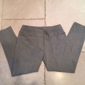 Loft Julie Skinny Gray Herringbone ankle pants
